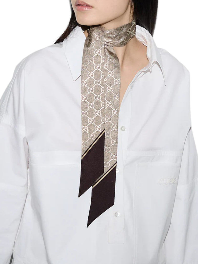 Gucci Women Printed Silk Ribbon GUCCI
