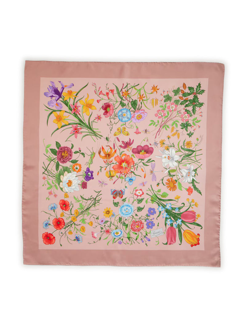 Gucci Women Printed Silk Twill Scarf GUCCI