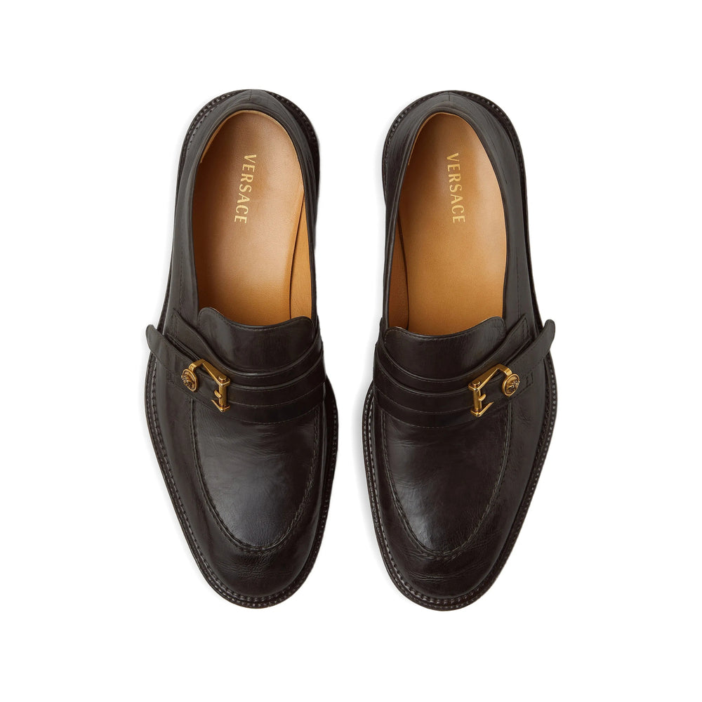 Versace Brown Loafers Men VERSACE