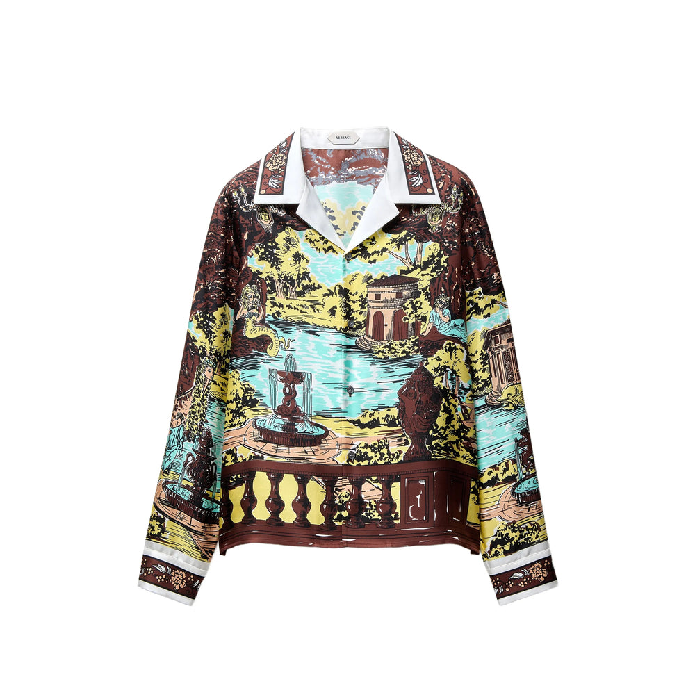 Versace Brown Shirts Men VERSACE