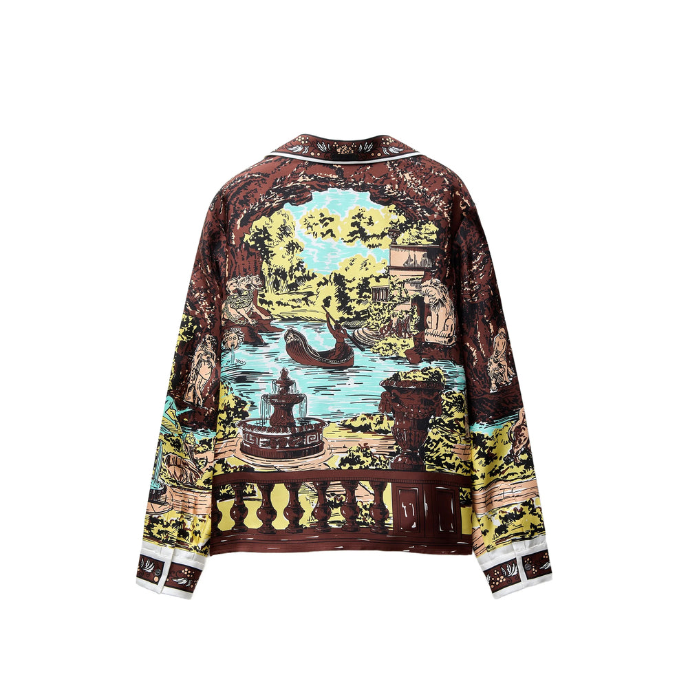 Versace Brown Shirts Men VERSACE
