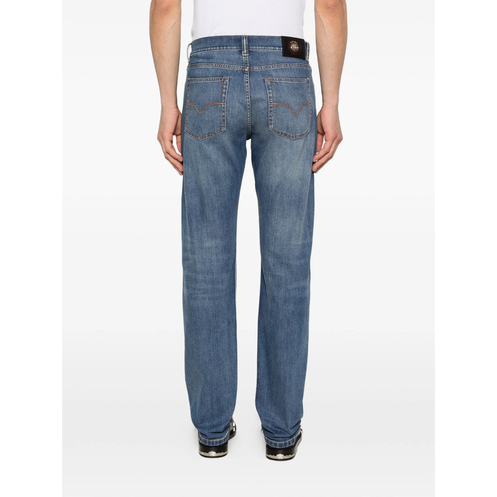 Versace Blue Denim - Regular & Straight-Leg Jeans Men VERSACE
