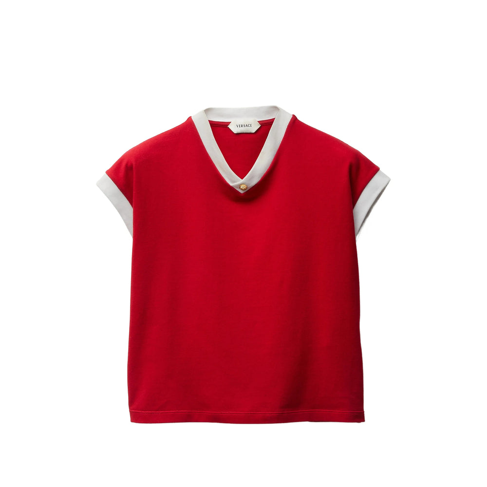 Versace Red Tops - T-Shirts & Jerseys Women VERSACE