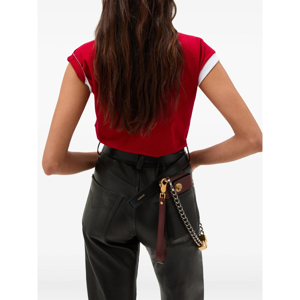 Versace Red Tops - T-Shirts & Jerseys Women VERSACE