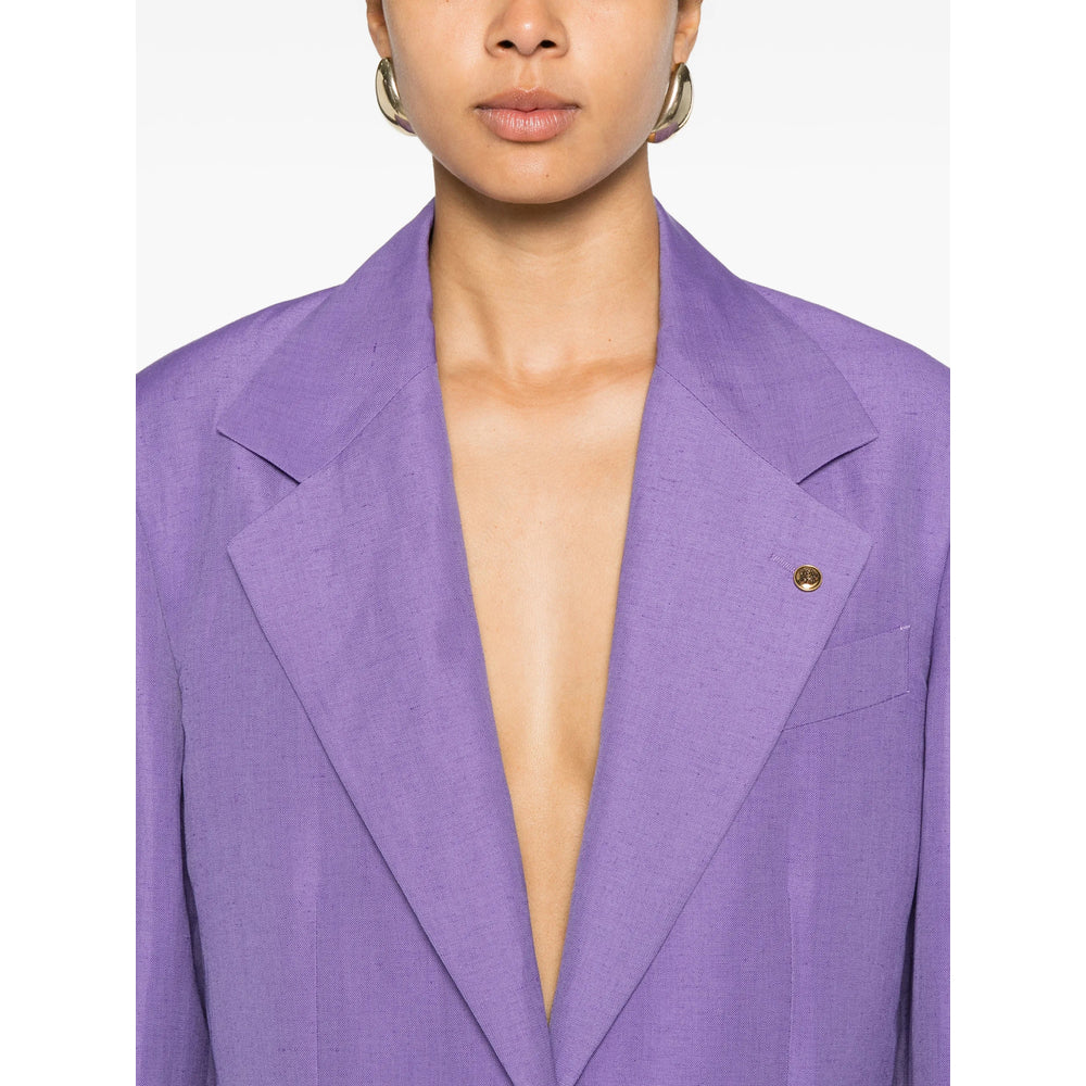 Versace Purple Jackets - Blazers Women VERSACE