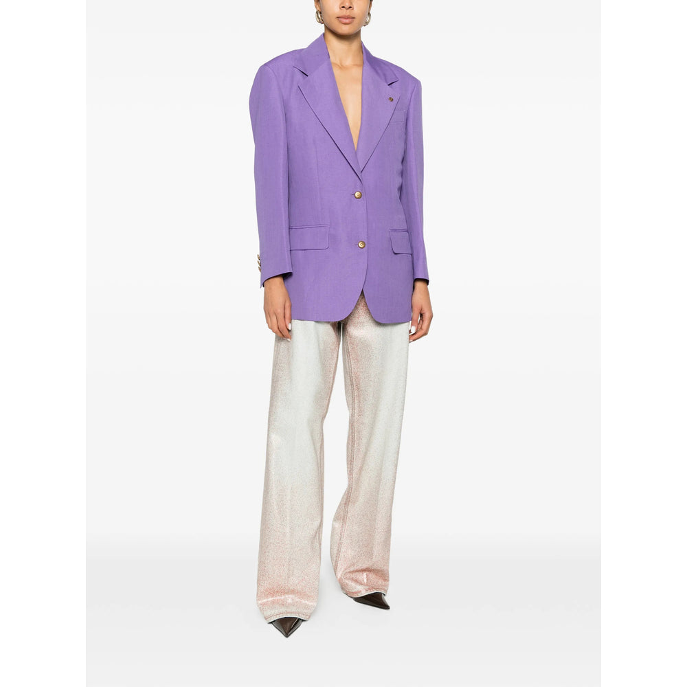 Versace Purple Jackets - Blazers Women VERSACE