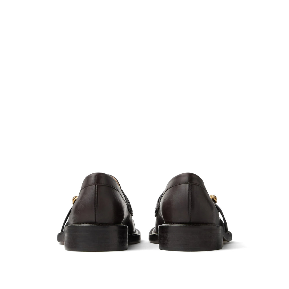 Versace Brown Loafers Women VERSACE