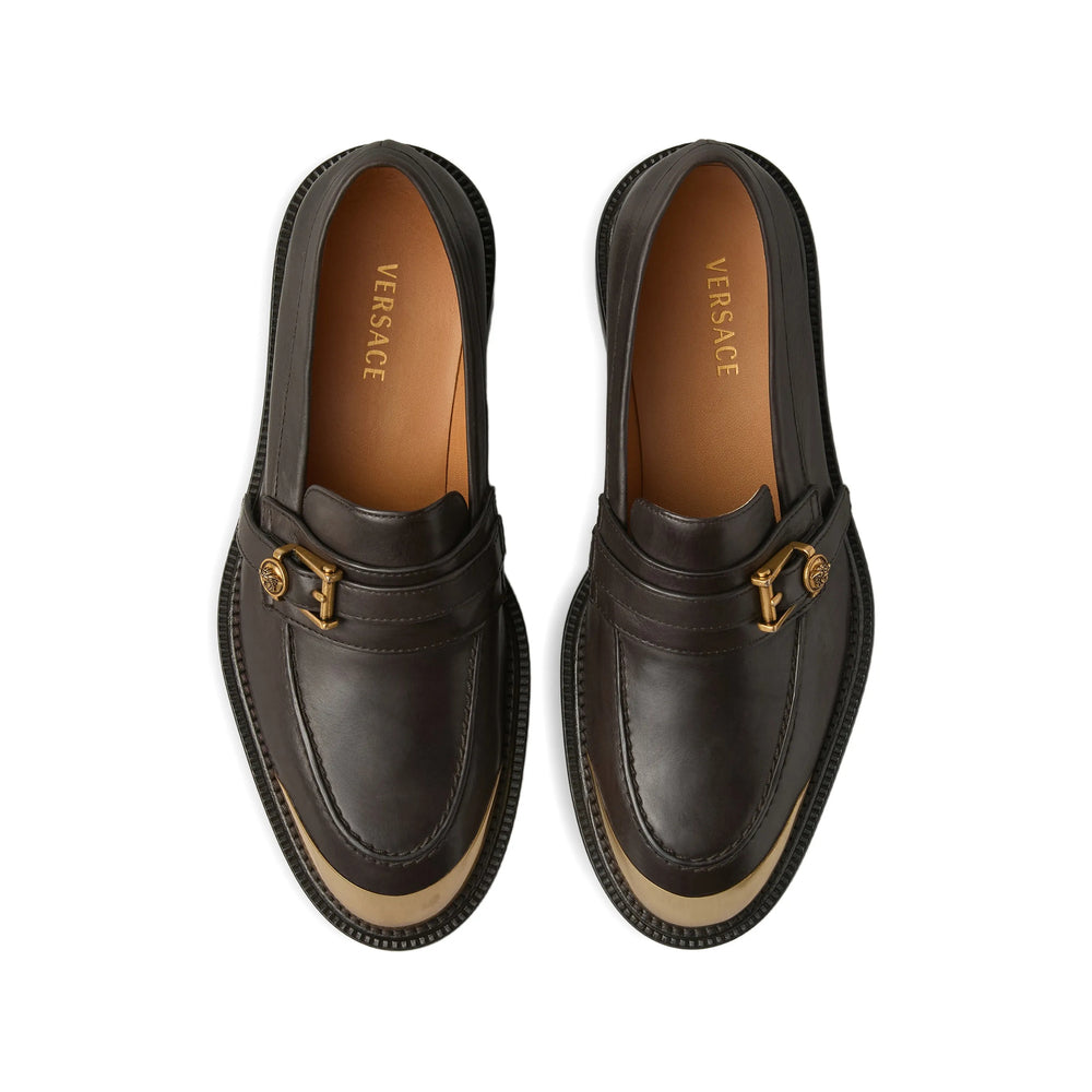 Versace Brown Loafers Women VERSACE