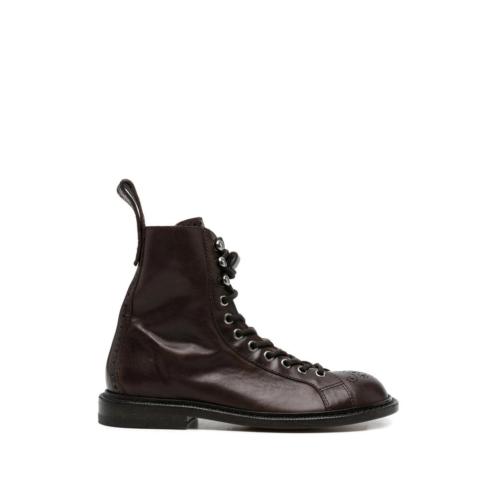 Versace Brown Boots Women VERSACE