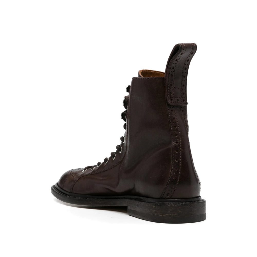 Versace Brown Boots Women VERSACE
