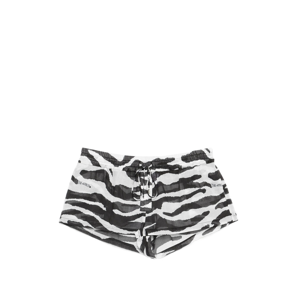 The Attico White Shorts - Mini Shorts Women THE ATTICO