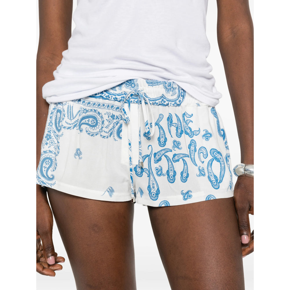 The Attico White Shorts - Mini Shorts Women THE ATTICO