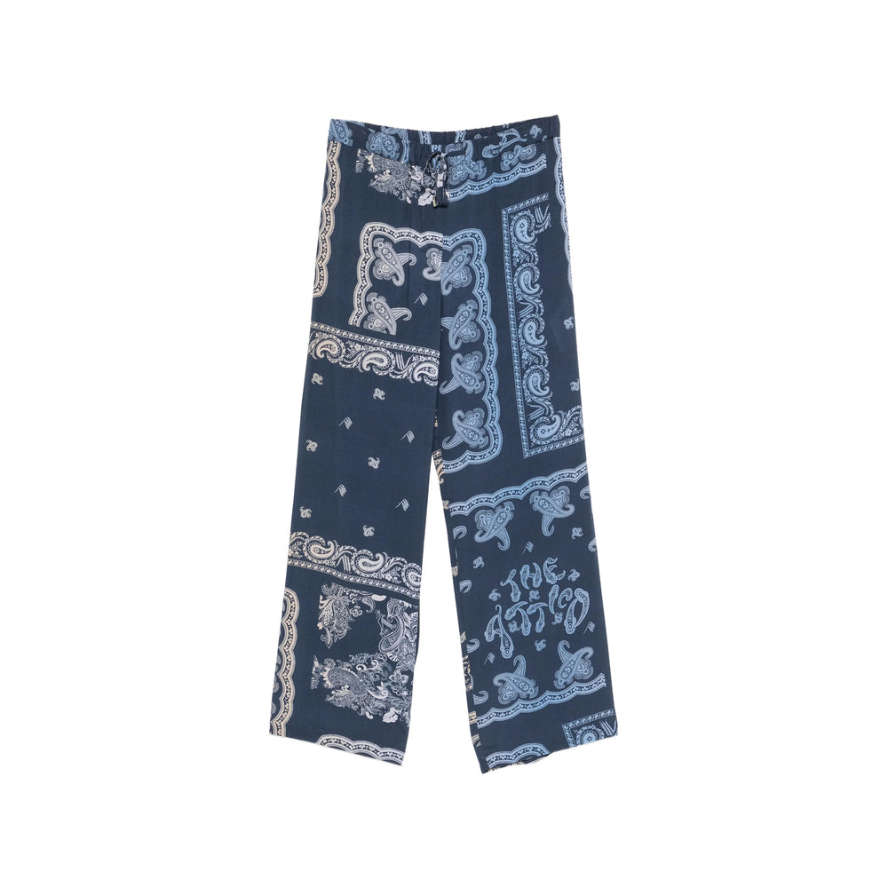 The Attico Blue Trousers - Palazzo Pants Women