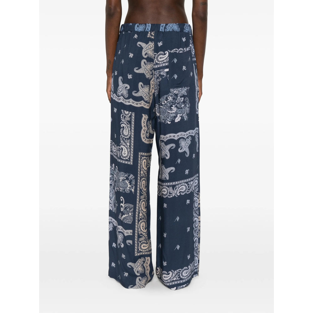 The Attico Blue Trousers - Palazzo Pants Women