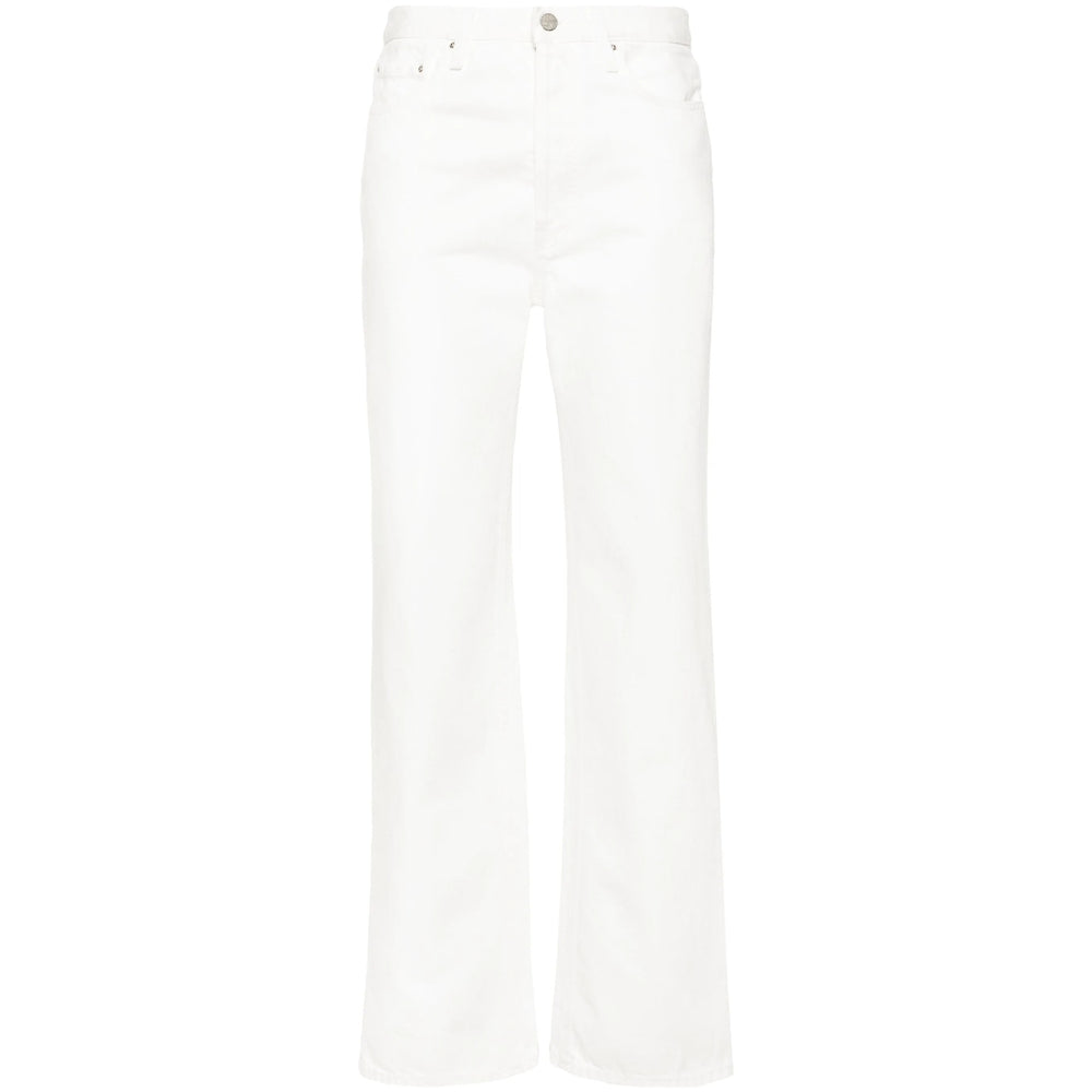 Toteme White Denim - Straight-Leg Jeans Women TOTEME