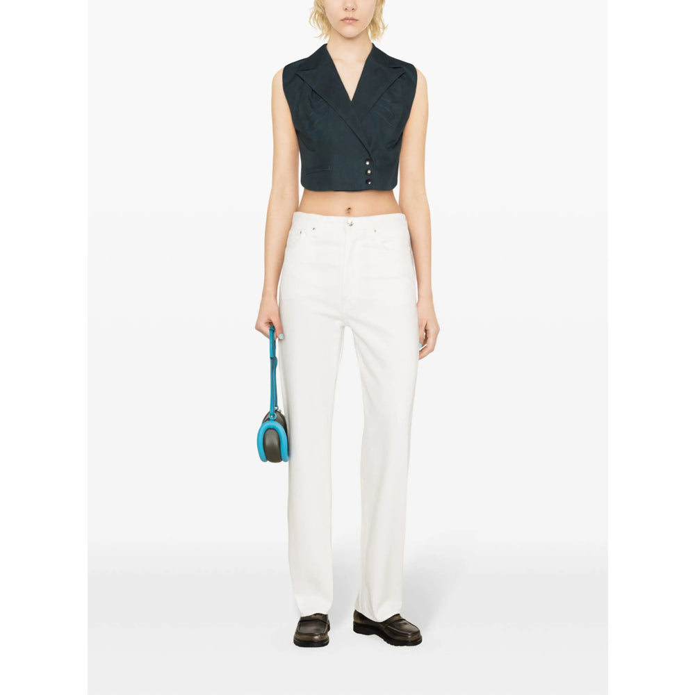 Toteme White Denim - Straight-Leg Jeans Women TOTEME