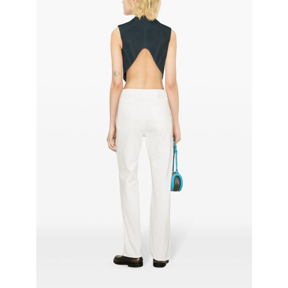 Toteme White Denim - Straight-Leg Jeans Women TOTEME