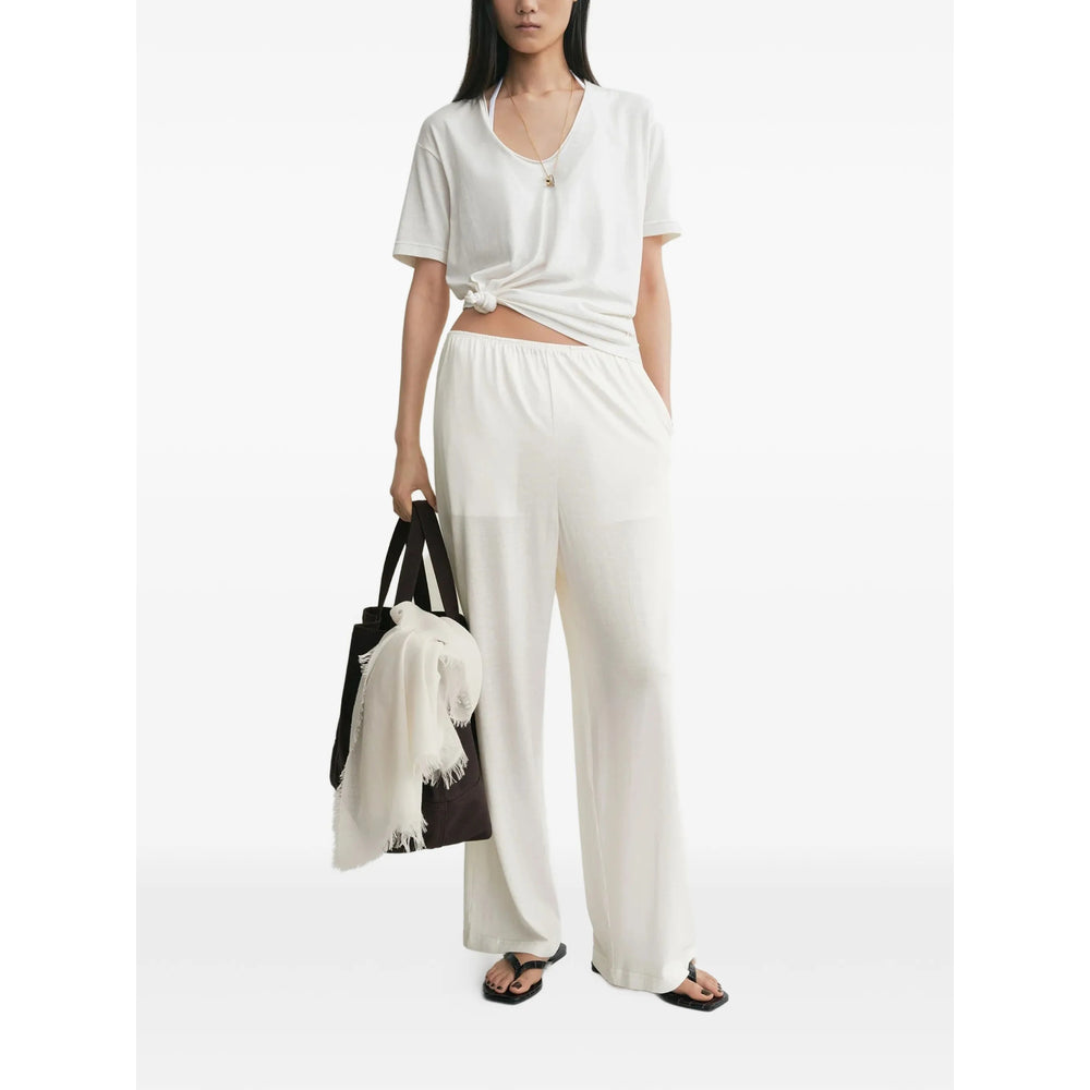 Toteme Neutrals Trousers - Straight Trousers Women TOTEME