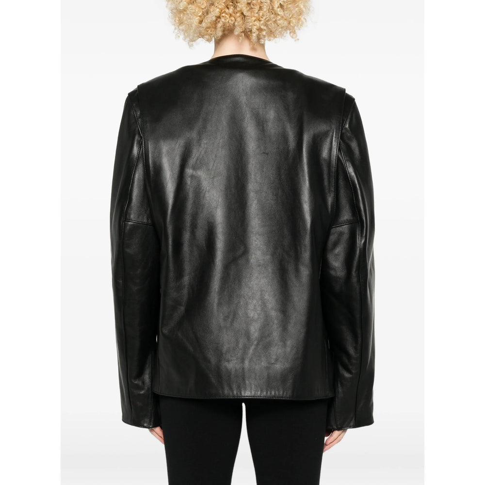 Toteme Black Jackets - Leather Jackets Women TOTEME