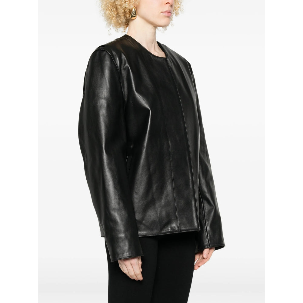 Toteme Black Jackets - Leather Jackets Women TOTEME