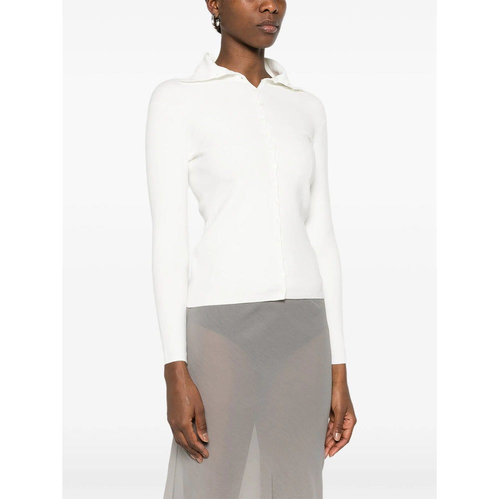 Toteme White Tops - Cardigans Women TOTEME