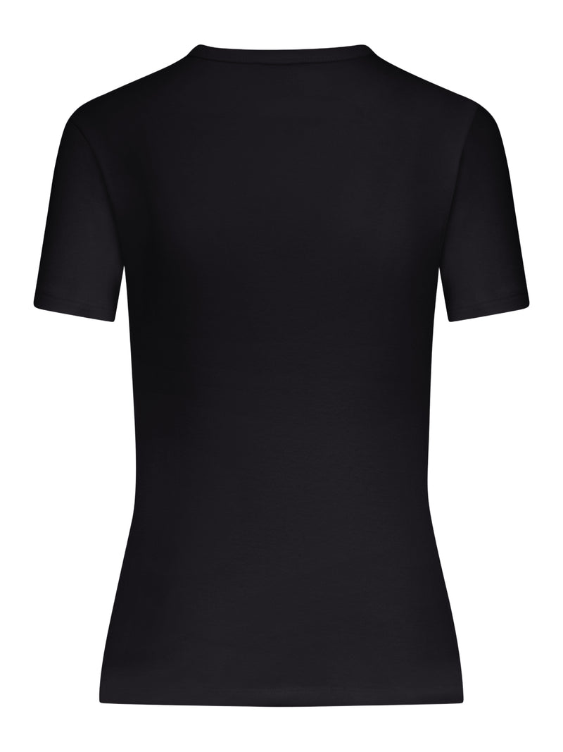 Celine Women Slim Fit Cotton T-Shirt With Logo CELINE
