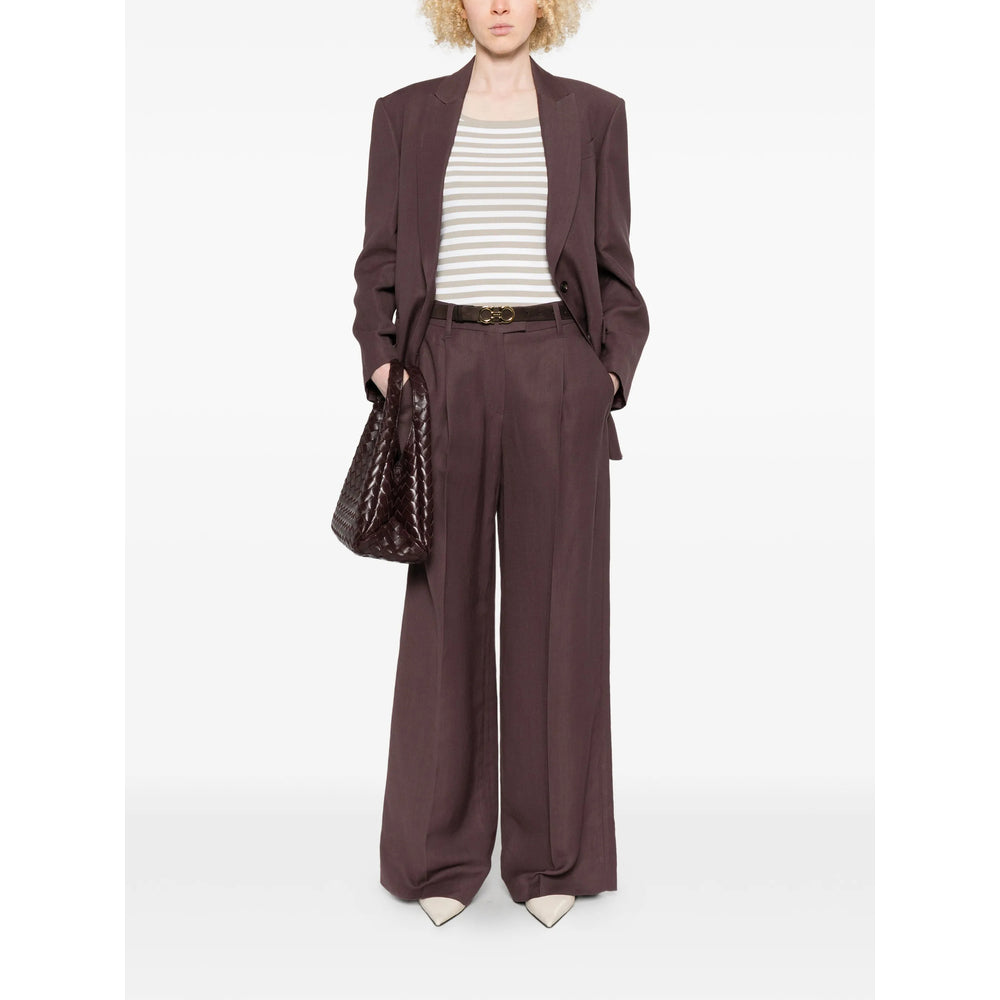 Brunello Cucinelli Purple Jackets - Blazers Women BRUNELLO CUCINELLI