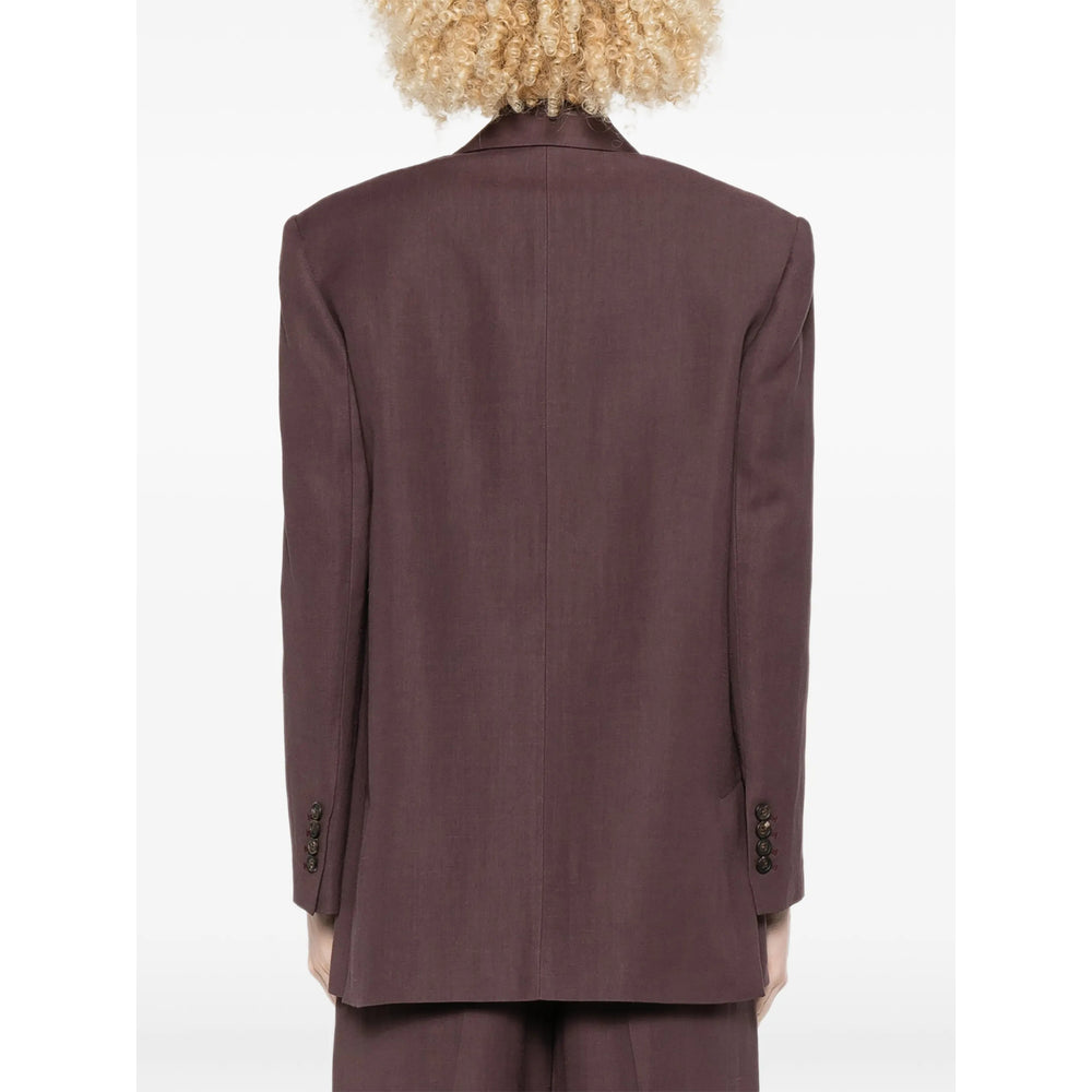 Brunello Cucinelli Purple Jackets - Blazers Women BRUNELLO CUCINELLI