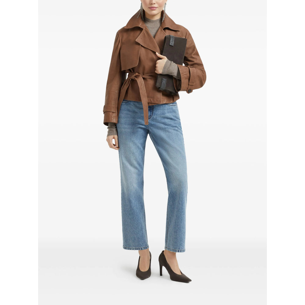 Brunello Cucinelli Blue Denim - Straight-Leg Jeans Women BRUNELLO CUCINELLI