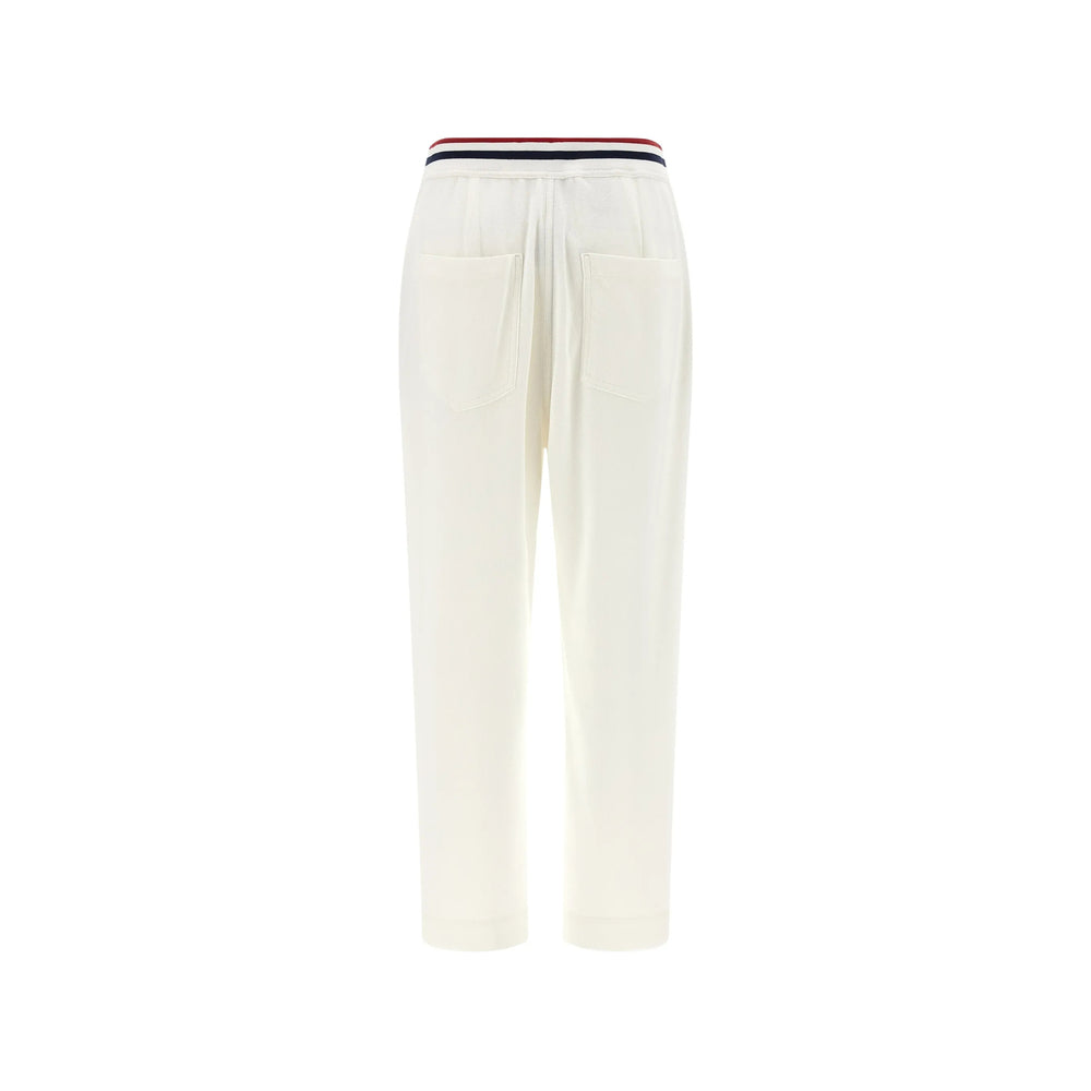 Brunello Cucinelli White Trousers - Tapered Trousers Women BRUNELLO CUCINELLI