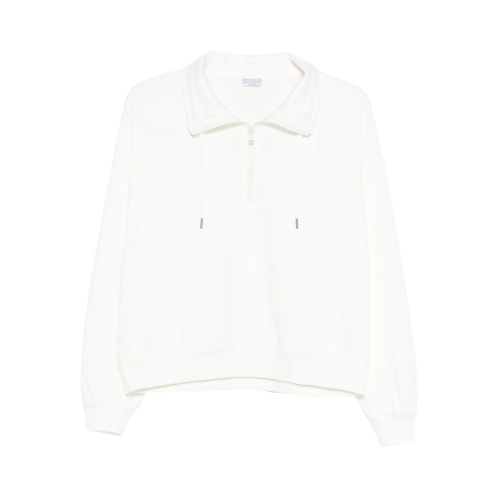 Brunello Cucinelli White Tops - Sweatshirts Women BRUNELLO CUCINELLI
