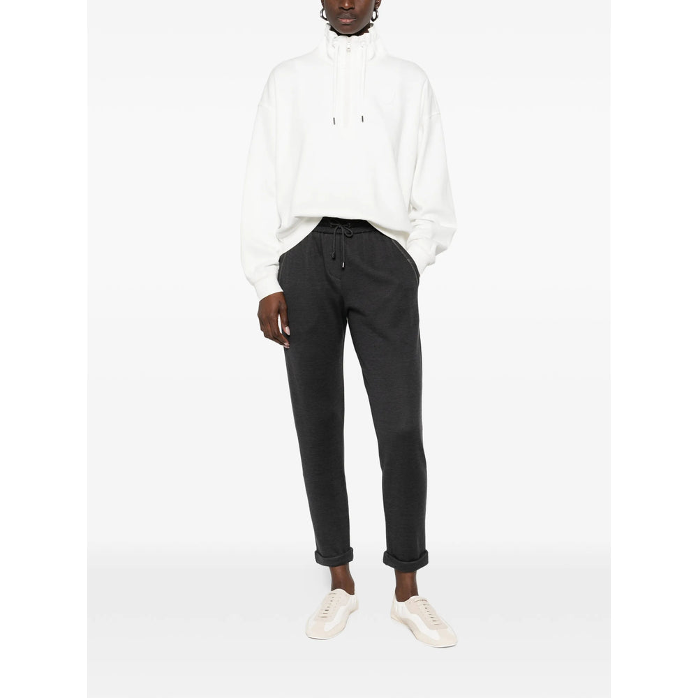 Brunello Cucinelli White Tops - Sweatshirts Women BRUNELLO CUCINELLI