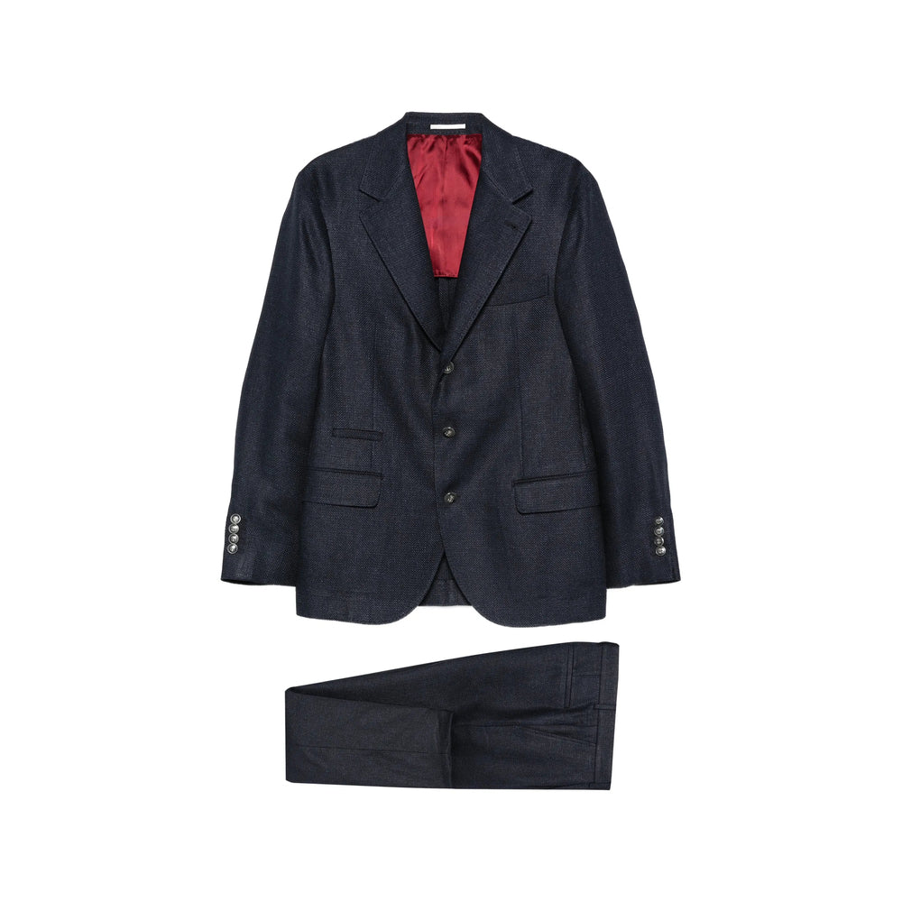 Brunello Cucinelli Blue Suits - Single Breasted Suits Men BRUNELLO CUCINELLI