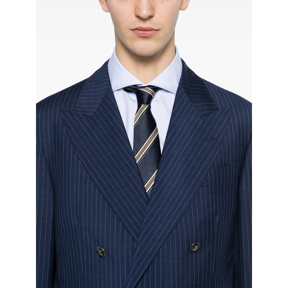 Brunello Cucinelli Blue Jackets - Blazers Men BRUNELLO CUCINELLI