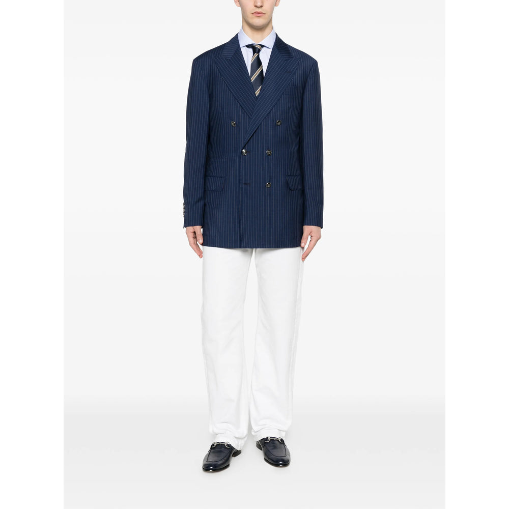 Brunello Cucinelli Blue Jackets - Blazers Men BRUNELLO CUCINELLI