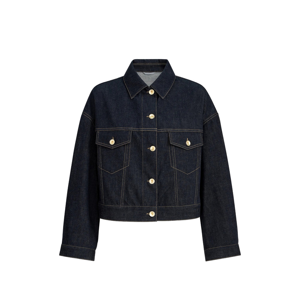 Brunello Cucinelli Blue Jackets - Denim Jackets Women BRUNELLO CUCINELLI