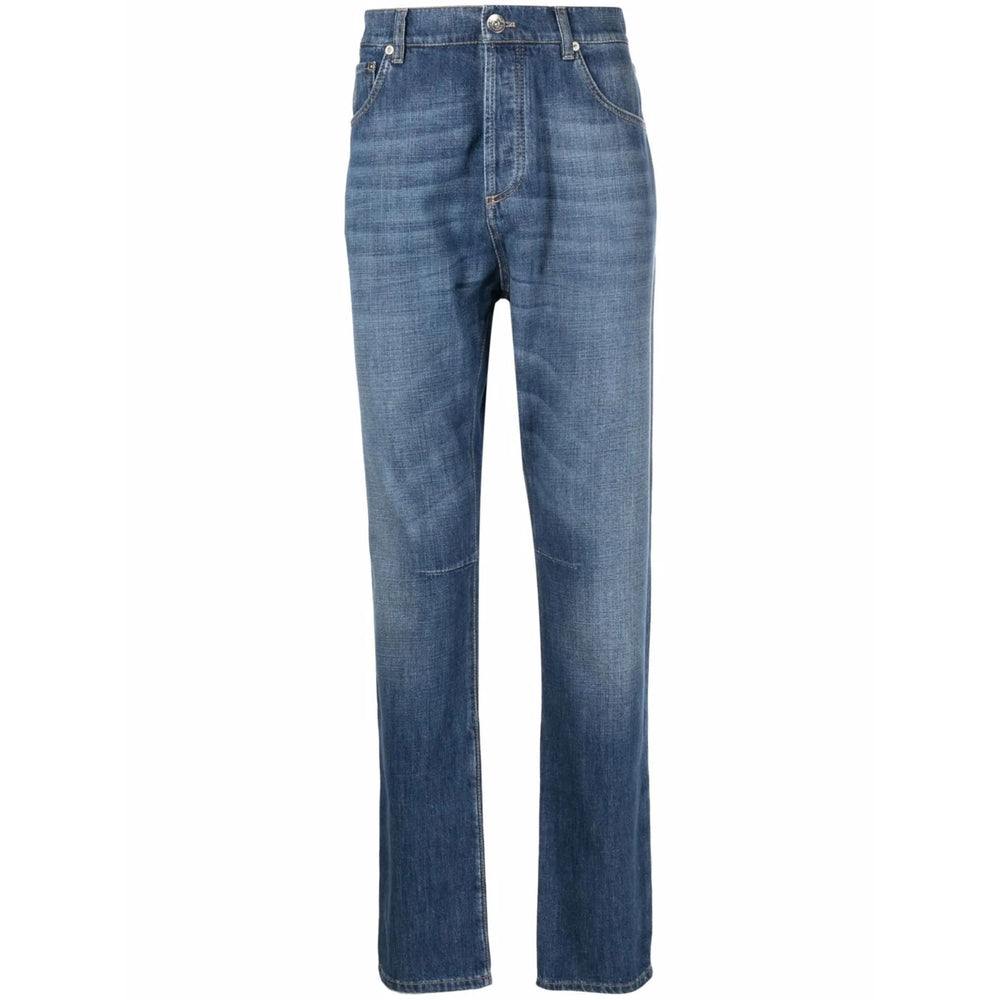 Brunello Cucinelli Blue Denim - Regular & Straight-Leg Jeans Men BRUNELLO CUCINELLI