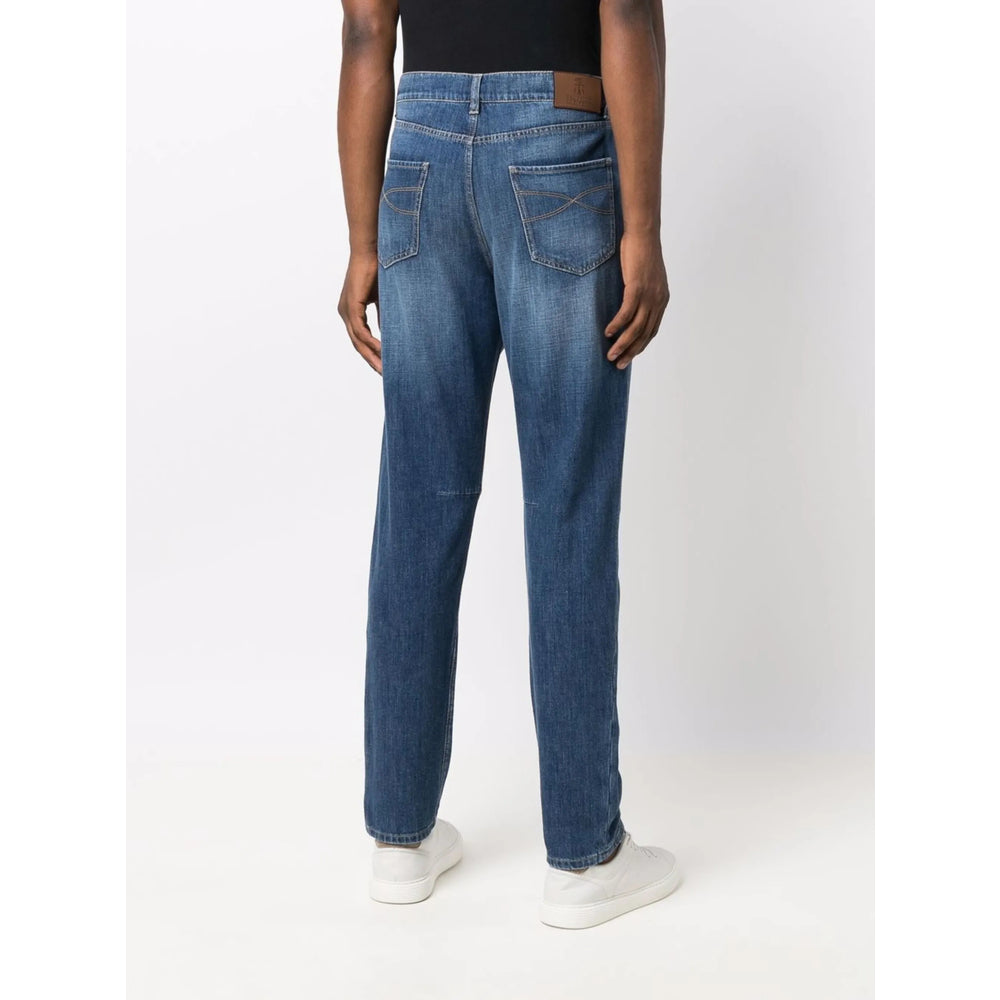 Brunello Cucinelli Blue Denim - Regular & Straight-Leg Jeans Men BRUNELLO CUCINELLI