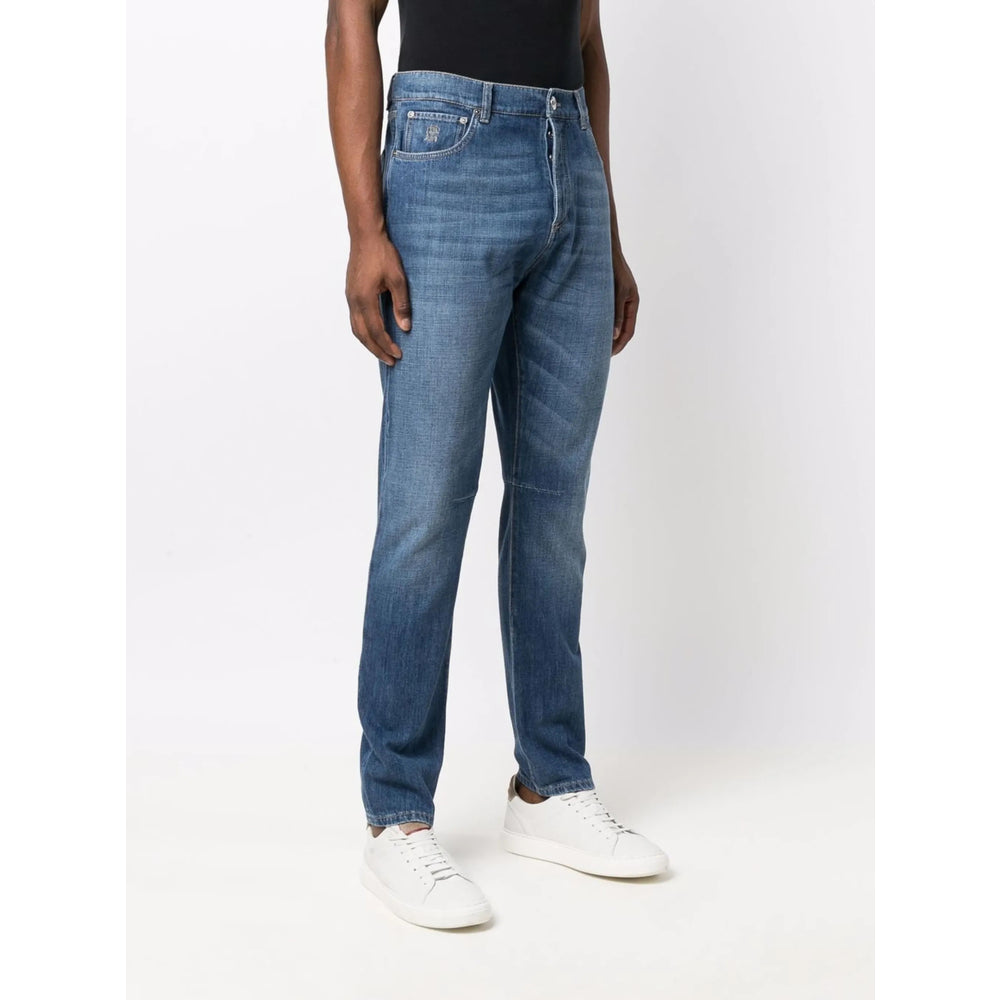 Brunello Cucinelli Blue Denim - Regular & Straight-Leg Jeans Men BRUNELLO CUCINELLI