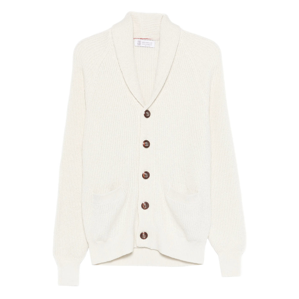Brunello Cucinelli Neutrals Sweaters & Knitwear - Cardigans Men BRUNELLO CUCINELLI