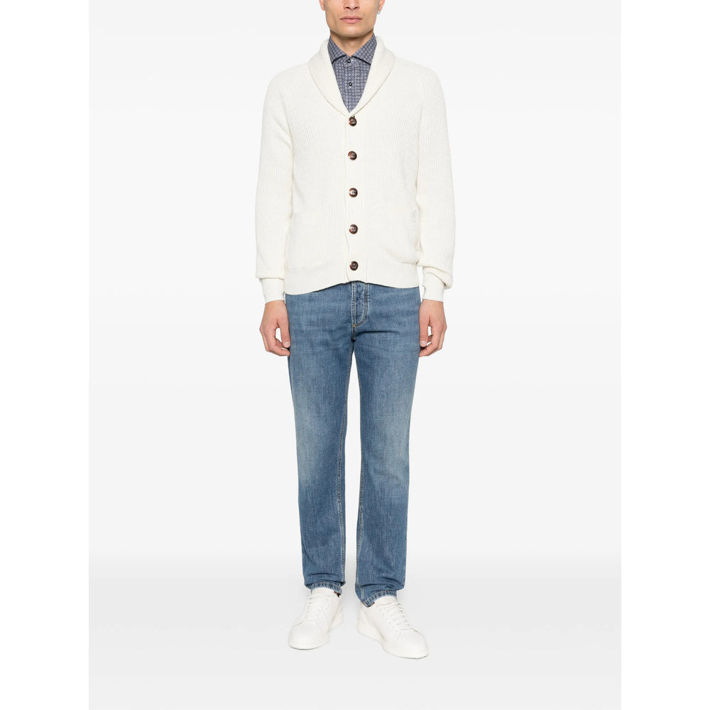 Brunello Cucinelli Neutrals Sweaters & Knitwear - Cardigans Men BRUNELLO CUCINELLI