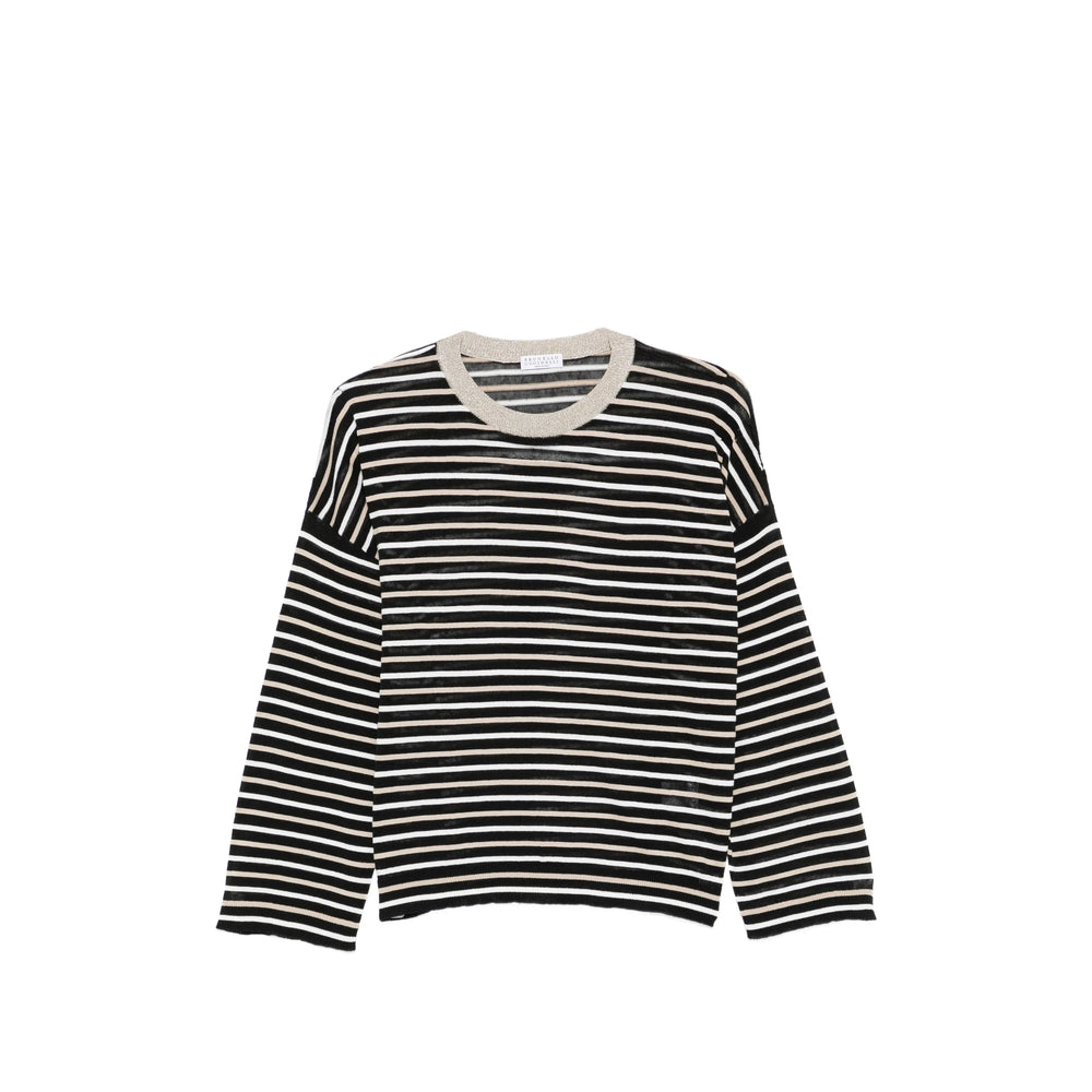 Brunello Cucinelli Black Tops - T-Shirts & Jerseys Women BRUNELLO CUCINELLI