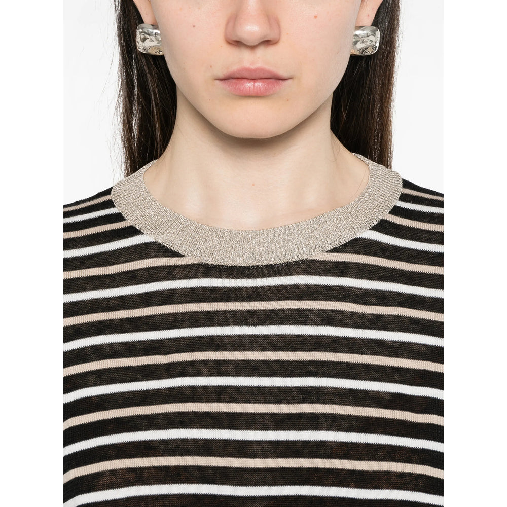 Brunello Cucinelli Black Tops - T-Shirts & Jerseys Women BRUNELLO CUCINELLI