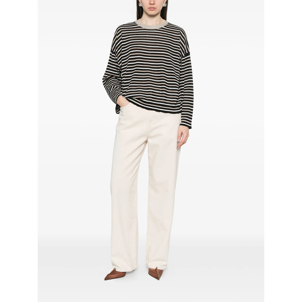 Brunello Cucinelli Black Tops - T-Shirts & Jerseys Women BRUNELLO CUCINELLI