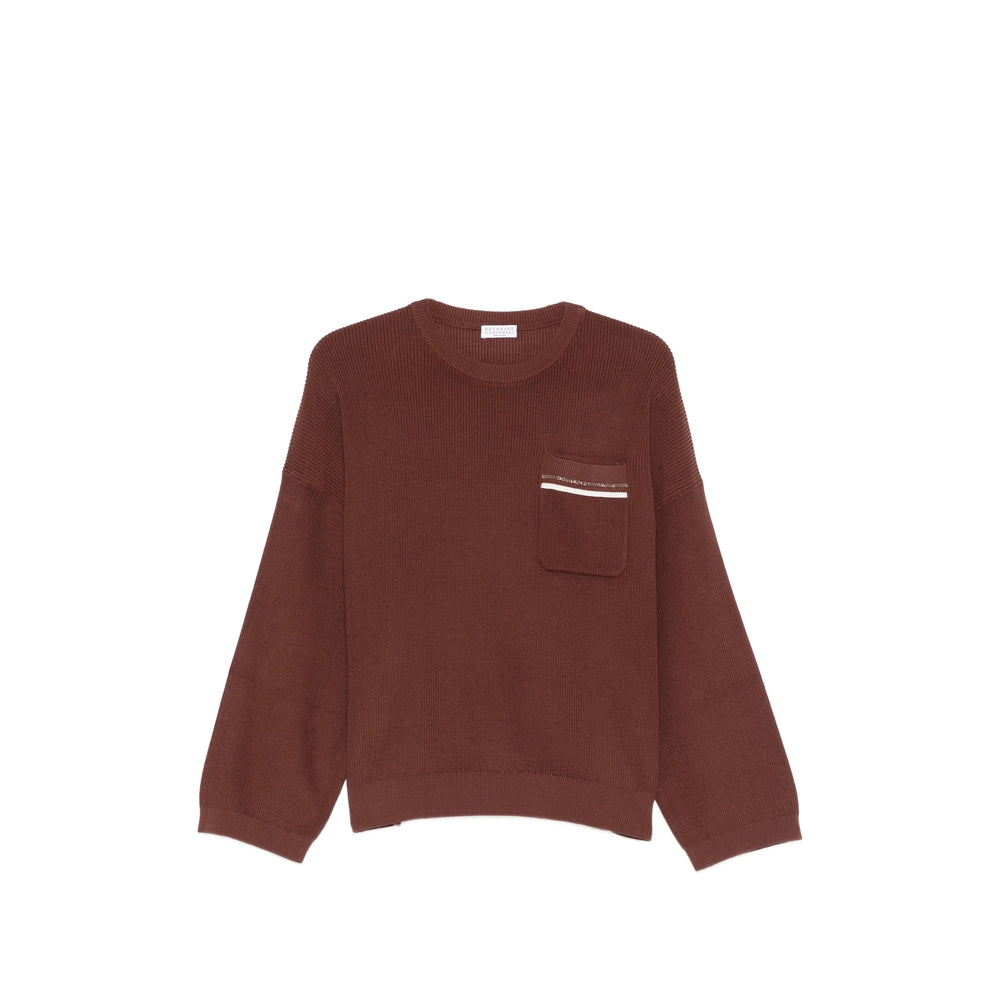 Brunello Cucinelli Brown Knitwear - Jumpers Women BRUNELLO CUCINELLI