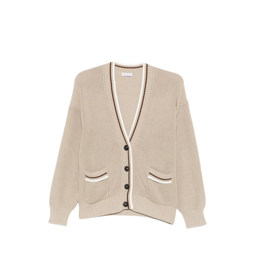 Brunello Cucinelli Neutrals Knitwear - Cardigans Women BRUNELLO CUCINELLI