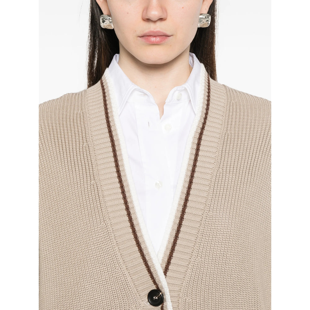 Brunello Cucinelli Neutrals Knitwear - Cardigans Women BRUNELLO CUCINELLI