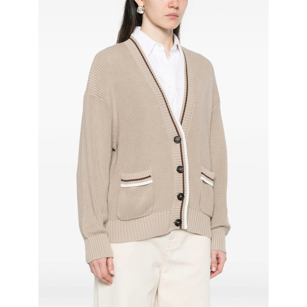 Brunello Cucinelli Neutrals Knitwear - Cardigans Women BRUNELLO CUCINELLI