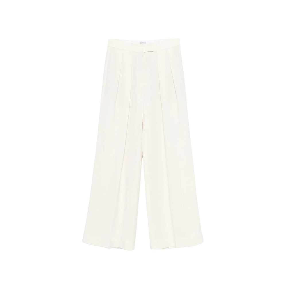 Brunello Cucinelli White Trousers - Palazzo Pants Women BRUNELLO CUCINELLI