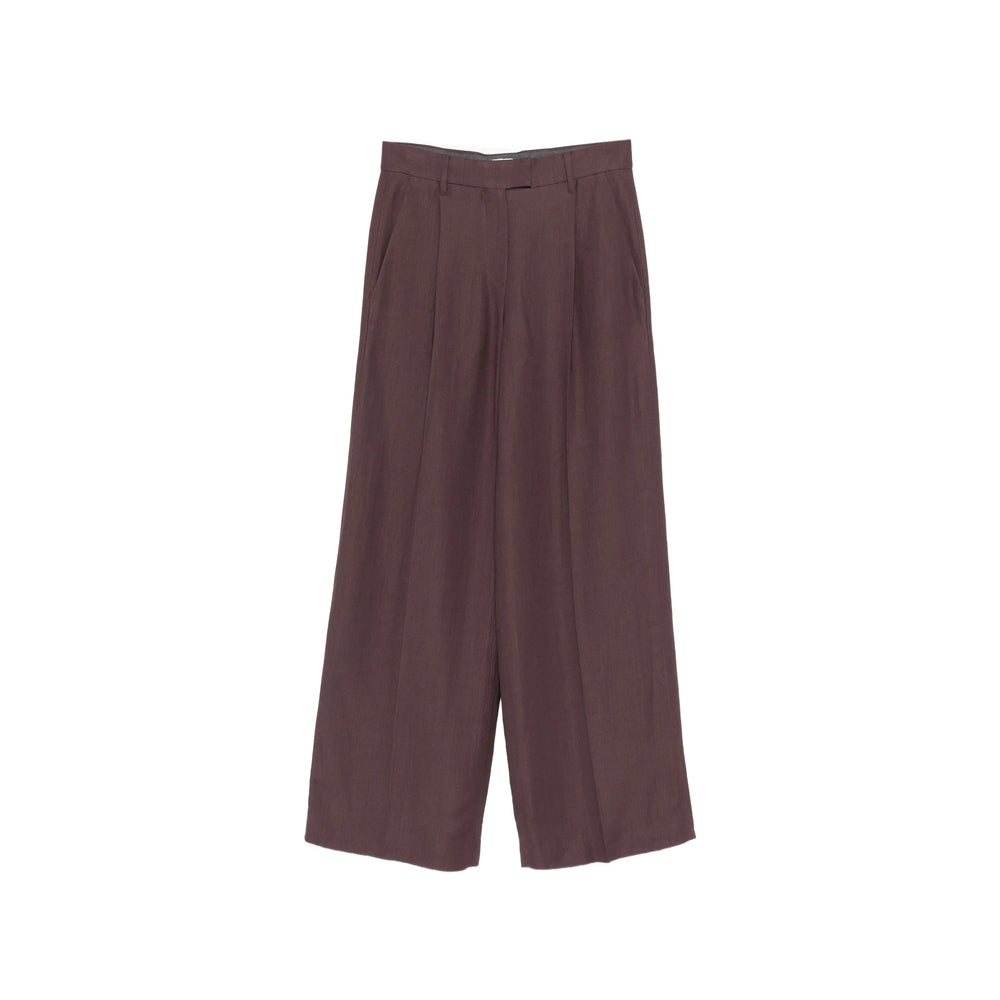 Brunello Cucinelli Purple Trousers - Straight Trousers Women BRUNELLO CUCINELLI